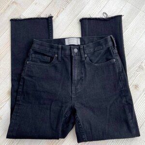 Everlane High Rise Kick Crop Jean | Black‎ Size 24